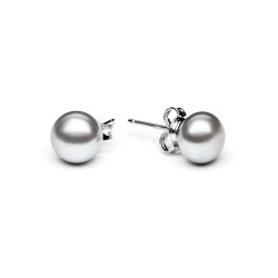 Cercei perle naturale argintii 8 mm si argint DiAmanti EFB08-N_G-G (Argint 925‰ 0,5 g.)